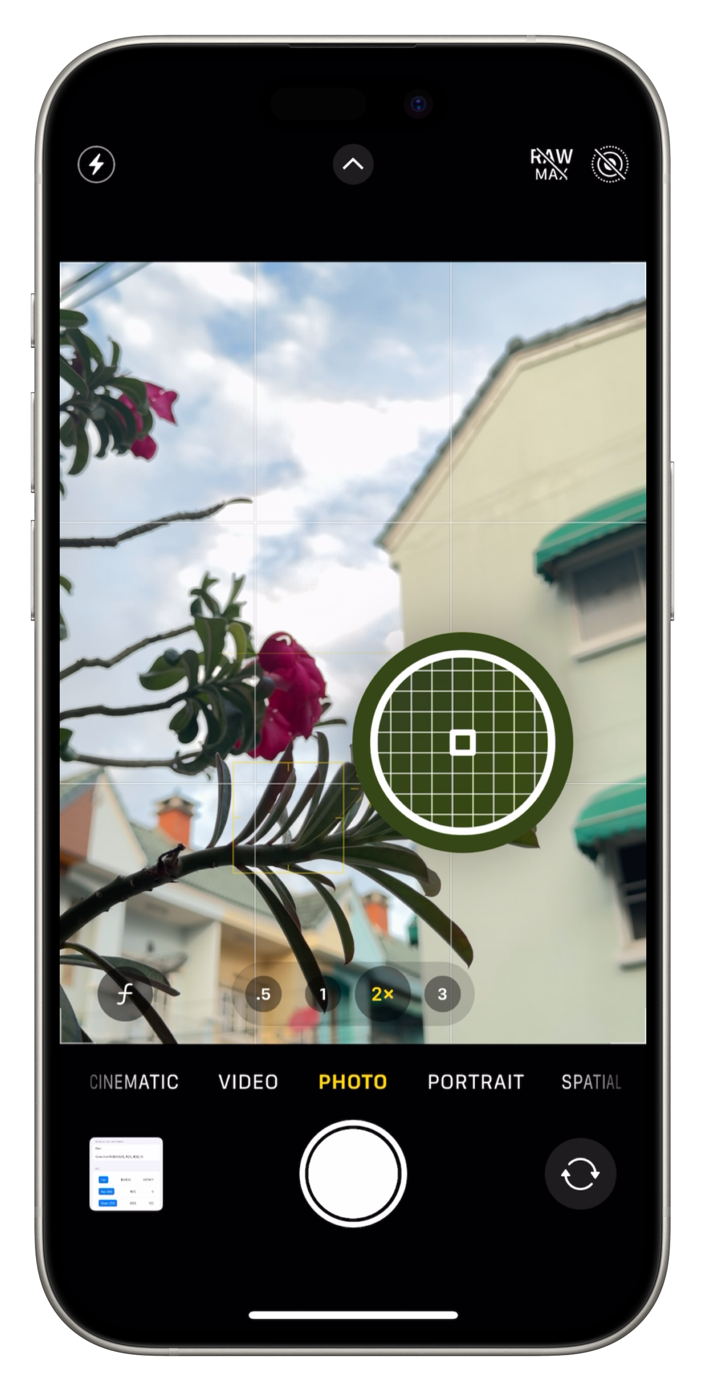HueHouse camera color picker magnifier in the real app